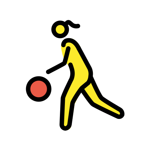 Woman Bouncing Ball