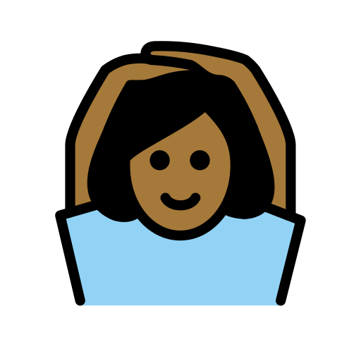 Woman Gesturing OK: Medium-Dark Skin Tone
