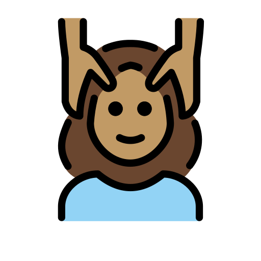 Woman Getting Massage: Medium Skin Tone