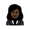 Woman in Tuxedo: Dark Skin Tone