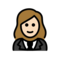 Woman in Tuxedo: Light Skin Tone