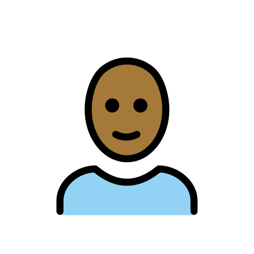 Woman: Medium-Dark Skin Tone, Bald