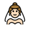 Woman with Veil: Light Skin Tone