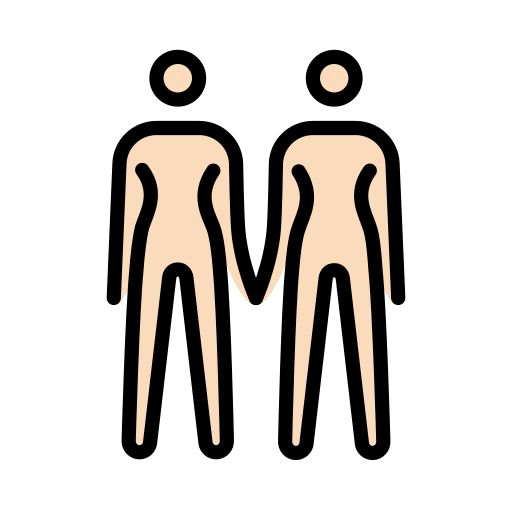 Women Holding Hands: Light Skin Tone
