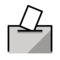 Wahlurne Mit Wahlzettel