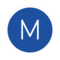 Buchstabe „M“ In Kreis