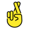 Hand Mit Gekreuzten Fingern