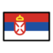 Flagge: Serbien