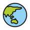 Globus Mit Asien Und Australien