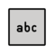 Eingabesymbol Lateinische Buchstaben