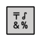 Eingabesymbol Sonderzeichen