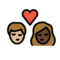 Kuss: Person, Person, Mittelhelle Hautfarbe, Dunkle Hautfarbe