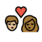 Kuss: Person, Person, Mittelhelle Hautfarbe, Mitteldunkle Hautfarbe