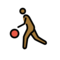 Mann Mit Ball: Mitteldunkle Hautfarbe