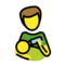 Mann Füttert Baby
