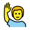 Mann Mit Erhobenem Arm
