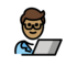 IT-Experte: Mittlere Hautfarbe