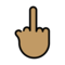 Mittelfinger: Mittlere Hautfarbe
