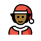 Weihnachtsperson: Mitteldunkle Hautfarbe
