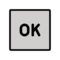 Großbuchstaben OK In Blauem Quadrat