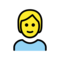 Person: Blondes Haar