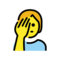 Sich An Den Kopf Fassende Person