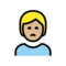Missmutige Person: Mittelhelle Hautfarbe