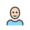 Person: Helle Hautfarbe, Glatze