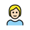 Person: Helle Hautfarbe, Blondes Haar