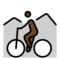 Mountainbiker(In): Dunkle Hautfarbe