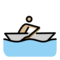Person Im Ruderboot: Mittelhelle Hautfarbe