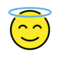 Lächelndes Gesicht Mit Heiligenschein