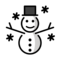Schneemann Im Schnee