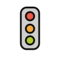 Vertikale Verkehrsampel