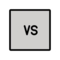 Schriftzug „VS“ In Orangem Quadrat