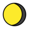 Abnehmender Dreiviertelmond