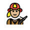 Feuerwehrfrau: Mittelhelle Hautfarbe