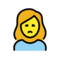 Missmutige Frau