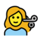 Frau Beim Haareschneiden