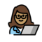 IT-Expertin: Mittlere Hautfarbe