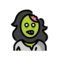 Weiblicher Zombie