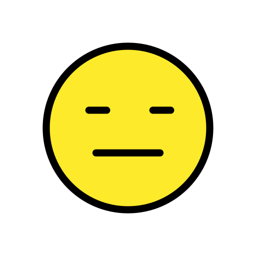 Ausdrucksloses Gesicht
