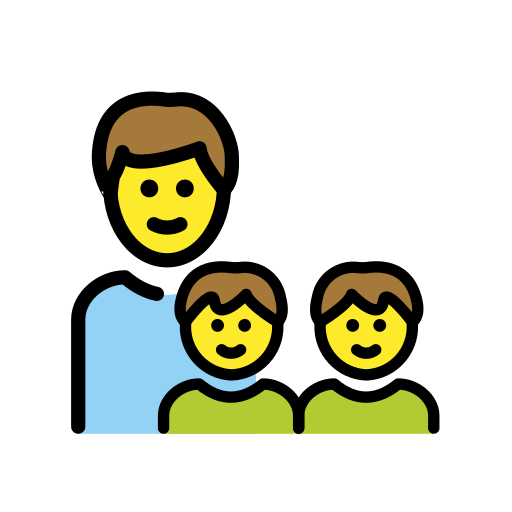 Familie: Mann, Junge, Junge