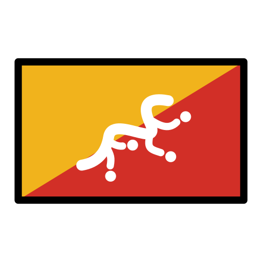 Flagge: Bhutan