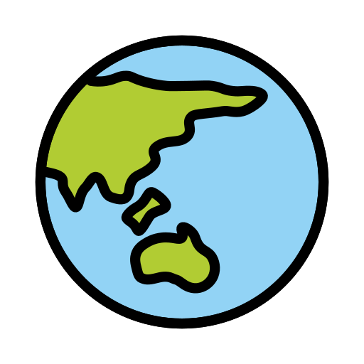 Globus Mit Asien Und Australien