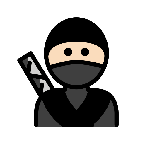Ninja: Helle Hautfarbe