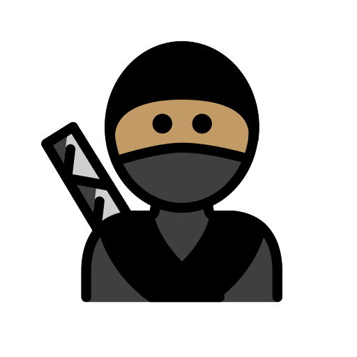 Ninja: Mittlere Hautfarbe