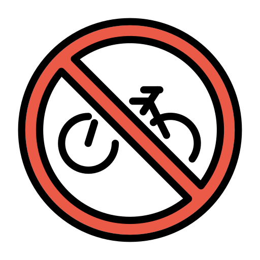 Fahrräder Verboten