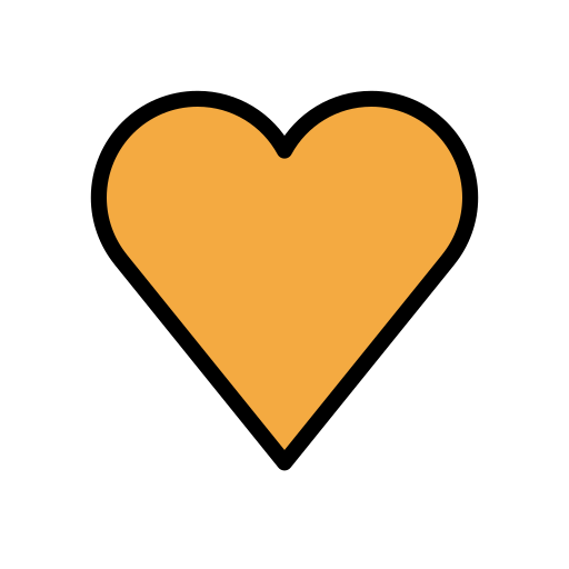 Oranges Herz