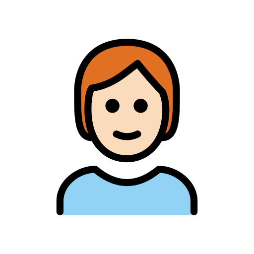 Person: Helle Hautfarbe, Rotes Haar